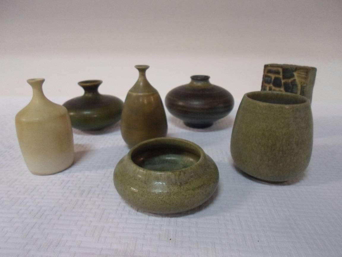Swedish miniature pottery from Wallåkra, Höganäs etc.

 