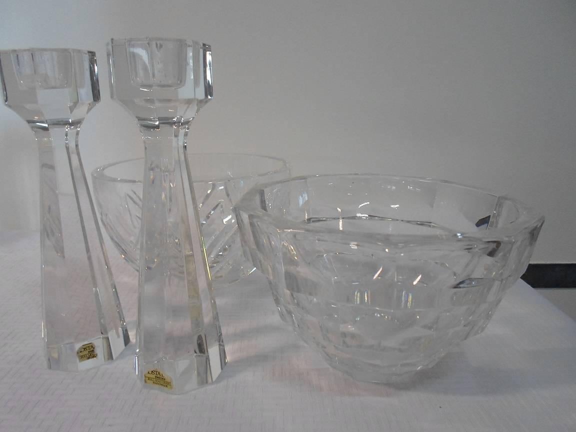 Other Crystal Bowls and Candlesticks from Kosta Boda