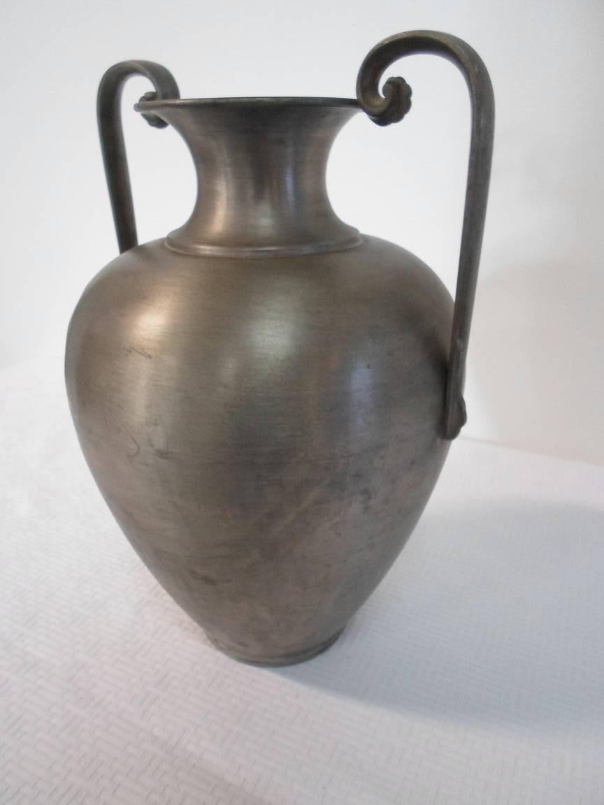 Other Vase Amphora in Swedish Tin from Year 1930 by C.G. Hallberg