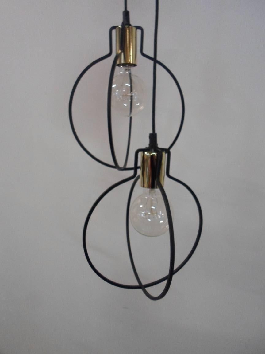 Swedish Window Lamps in Metal and Glass
