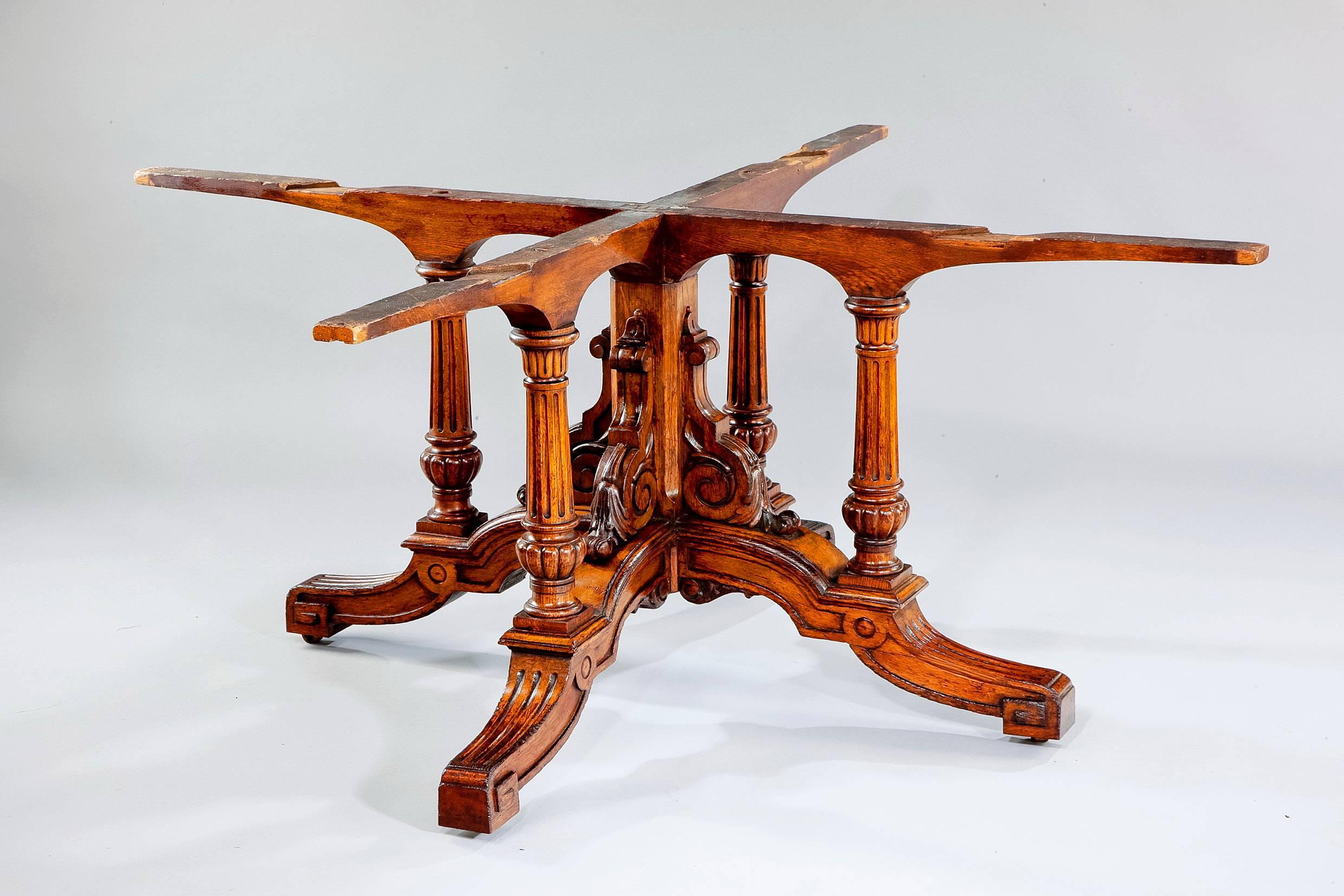 Oak Superb Large 19th Century Octagonal Parquetry Inlaid Centre or Dining Table For Sale