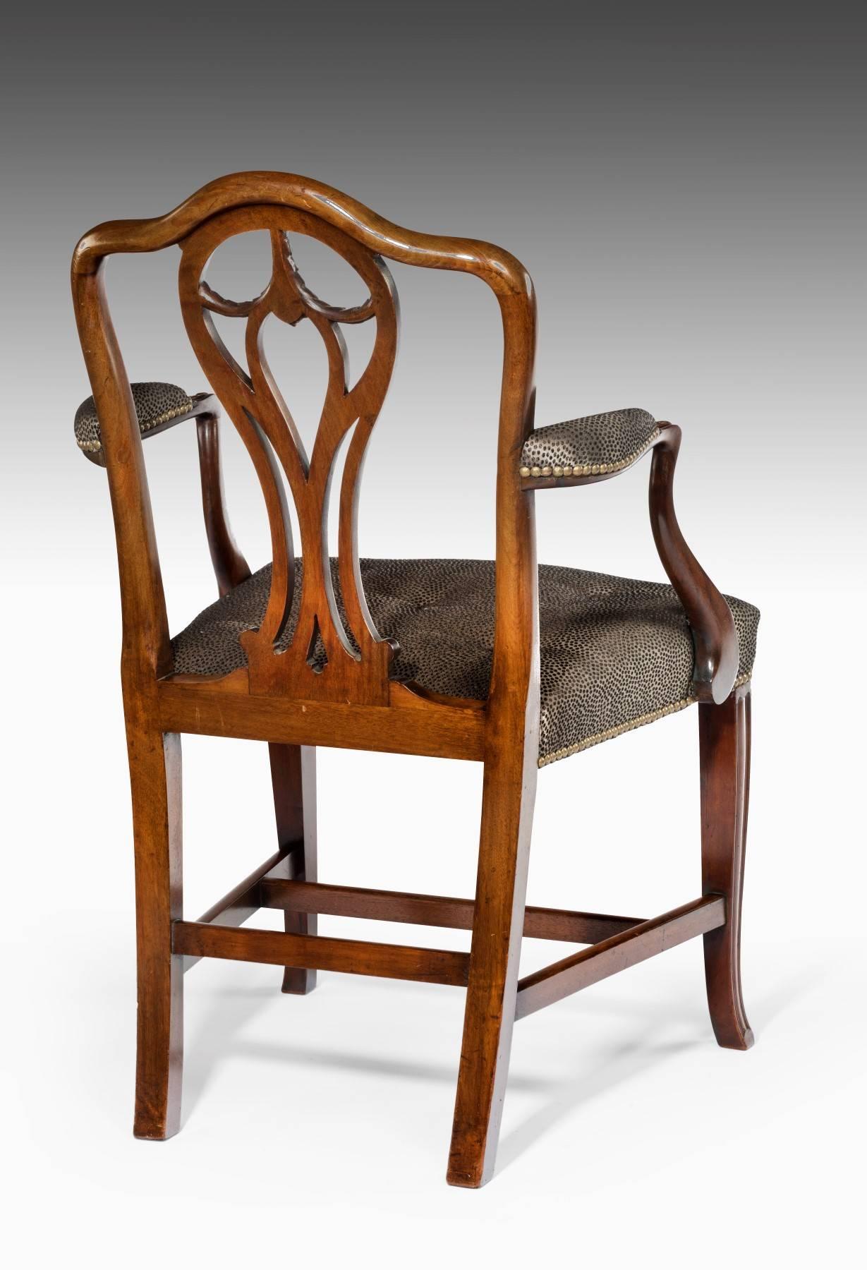 18th Century and Earlier George III Carved Armchair