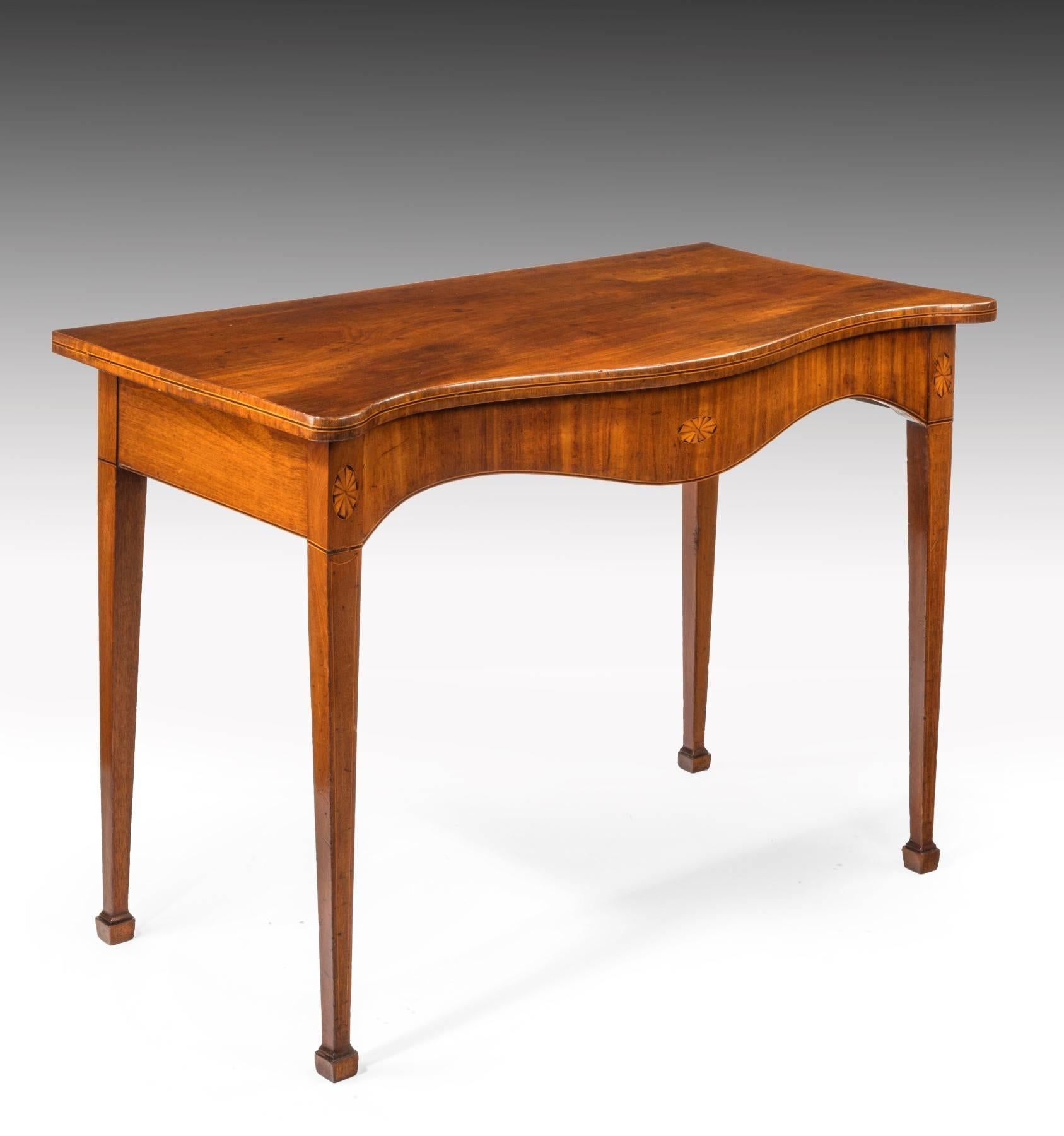 18th Century George III Serpentine Serving Table