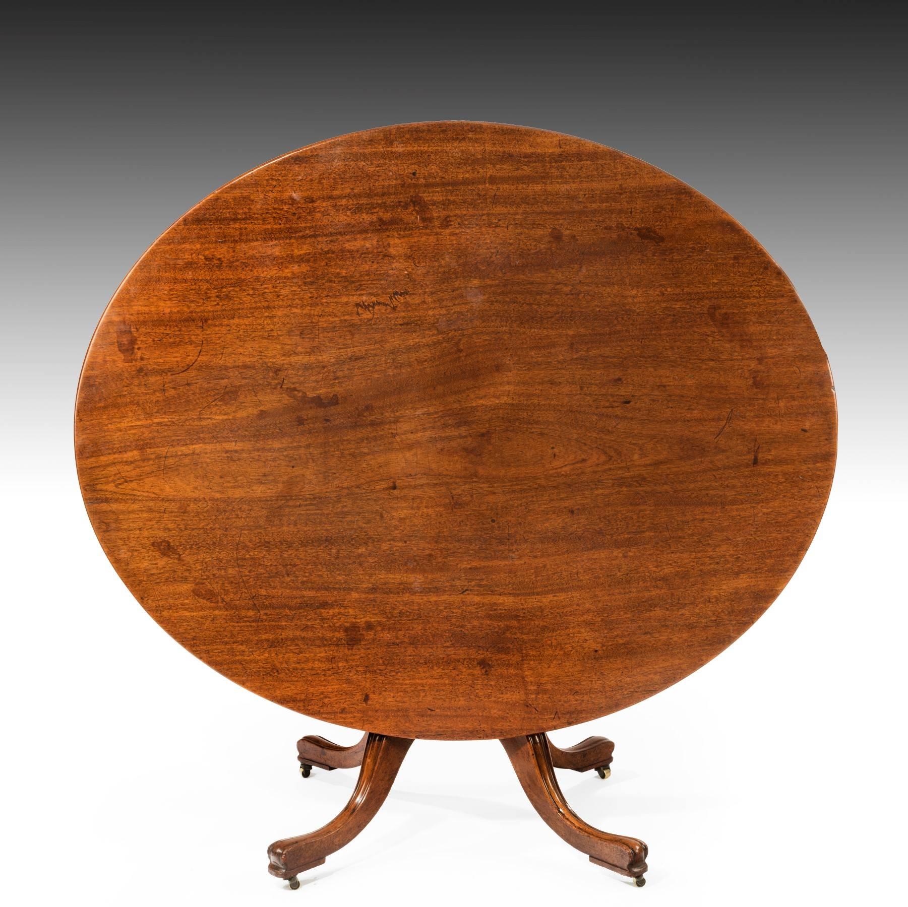 George III Oval Breakfast Table by Gillow In Good Condition For Sale In Hungerford, Berkshire