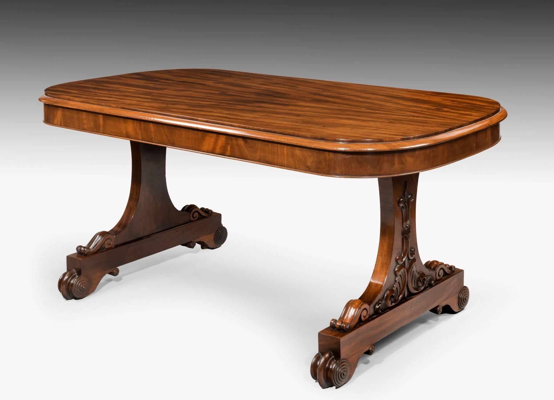English Regency Period End Support Writing Table For Sale