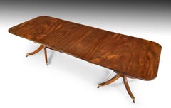 Sheraton Style Two Pillar Dining Table