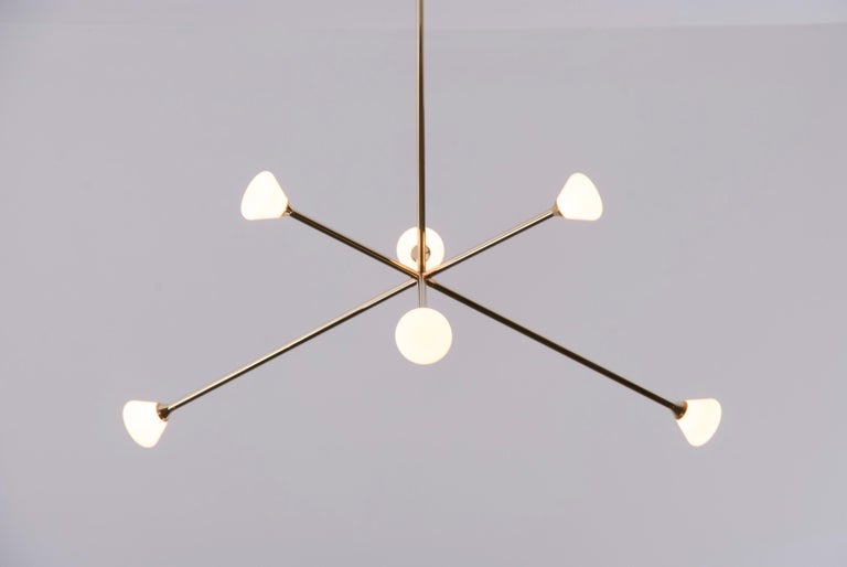 Nova Chandelier Contemporary Branching Brass Modern Led Light American Nova Chandelier Contemporary Branching Brass Modern Led Light Fixture For