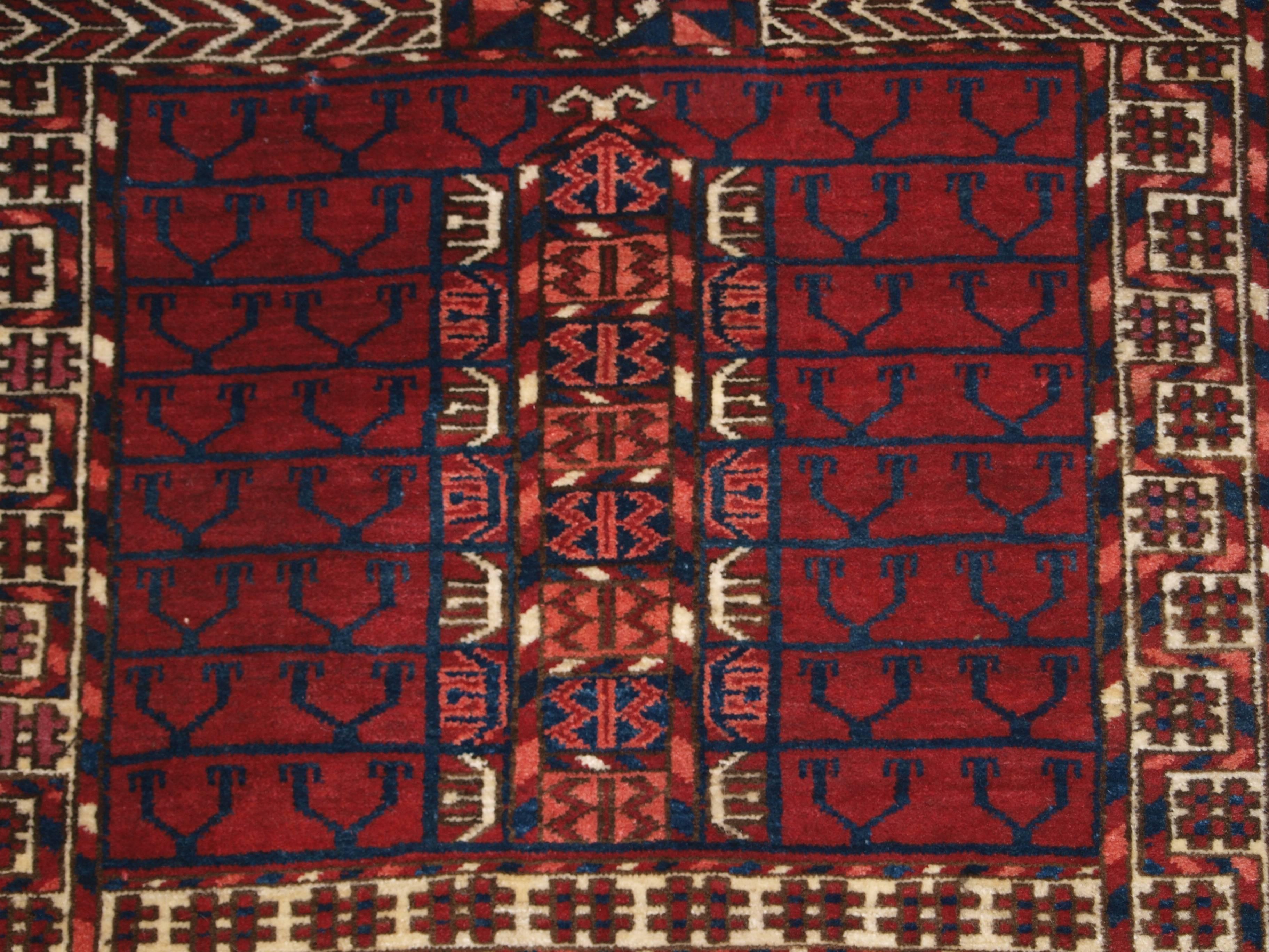 Antique Tekke Turkmen Ensi of Traditional Design with Excellent Rich Color 1