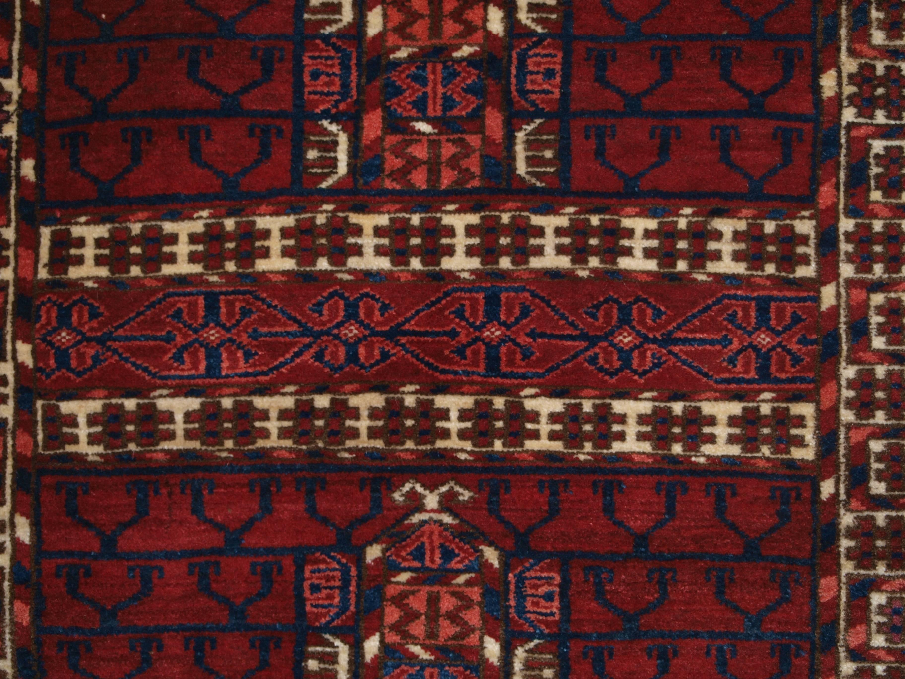 Antique Tekke Turkmen Ensi of Traditional Design with Excellent Rich Color 2