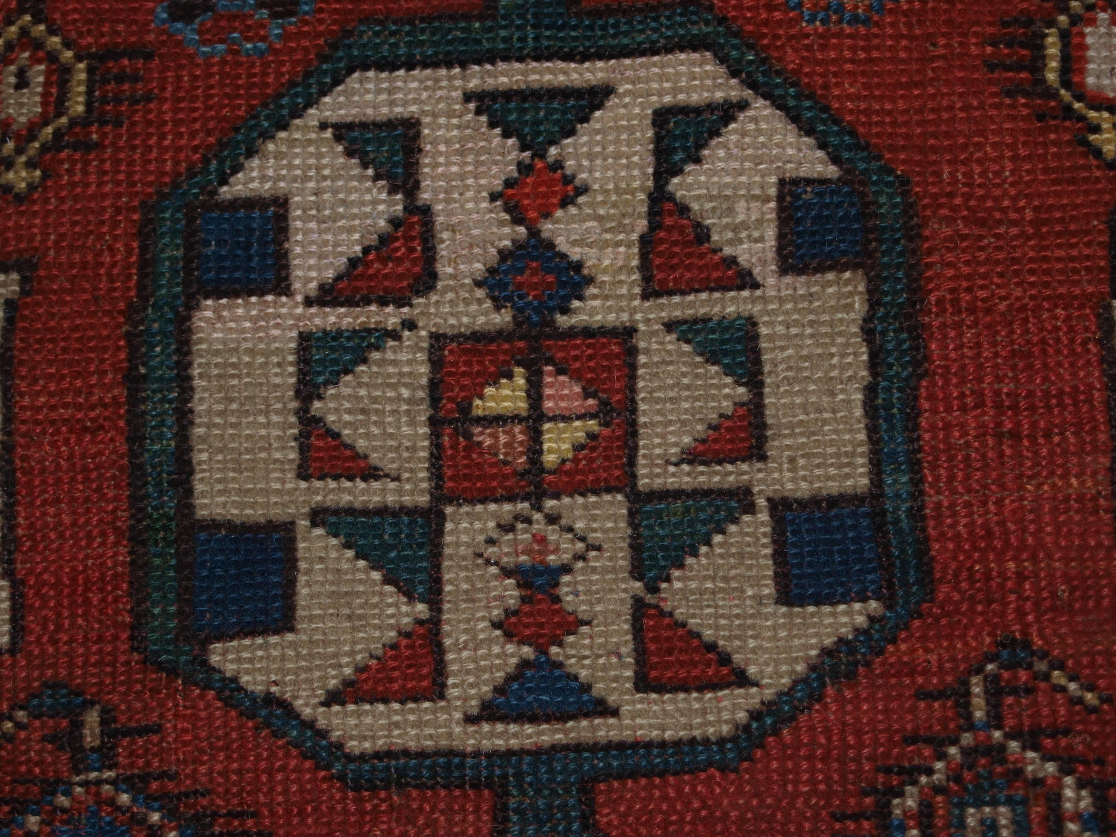 Antique Caucasian Prayer Rug, Karabagh Region of Scarce Design For Sale 1