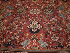 Antique Mahal Carpet of Very Good Room Size in Pastel Colours