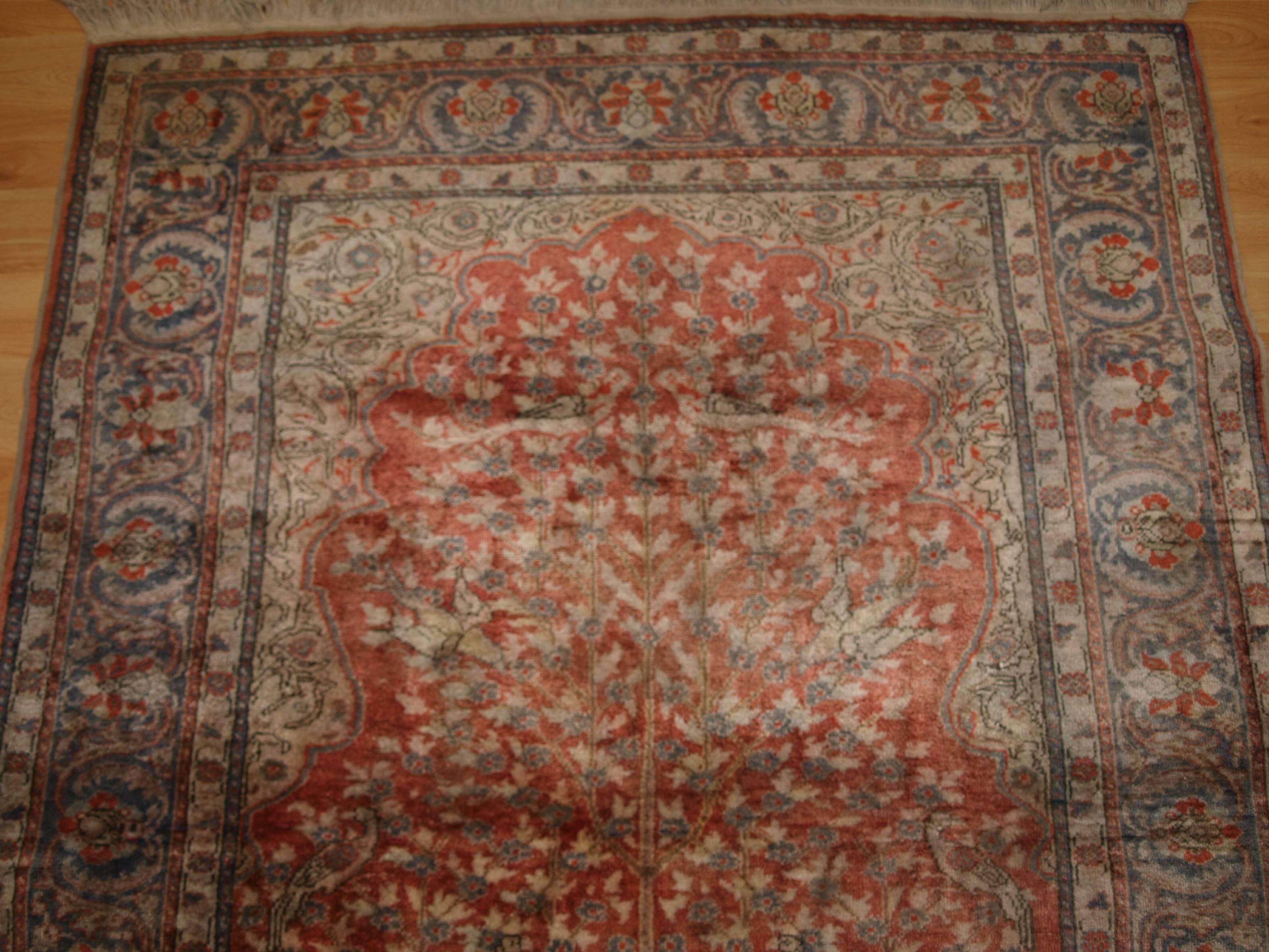 silk prayer mat