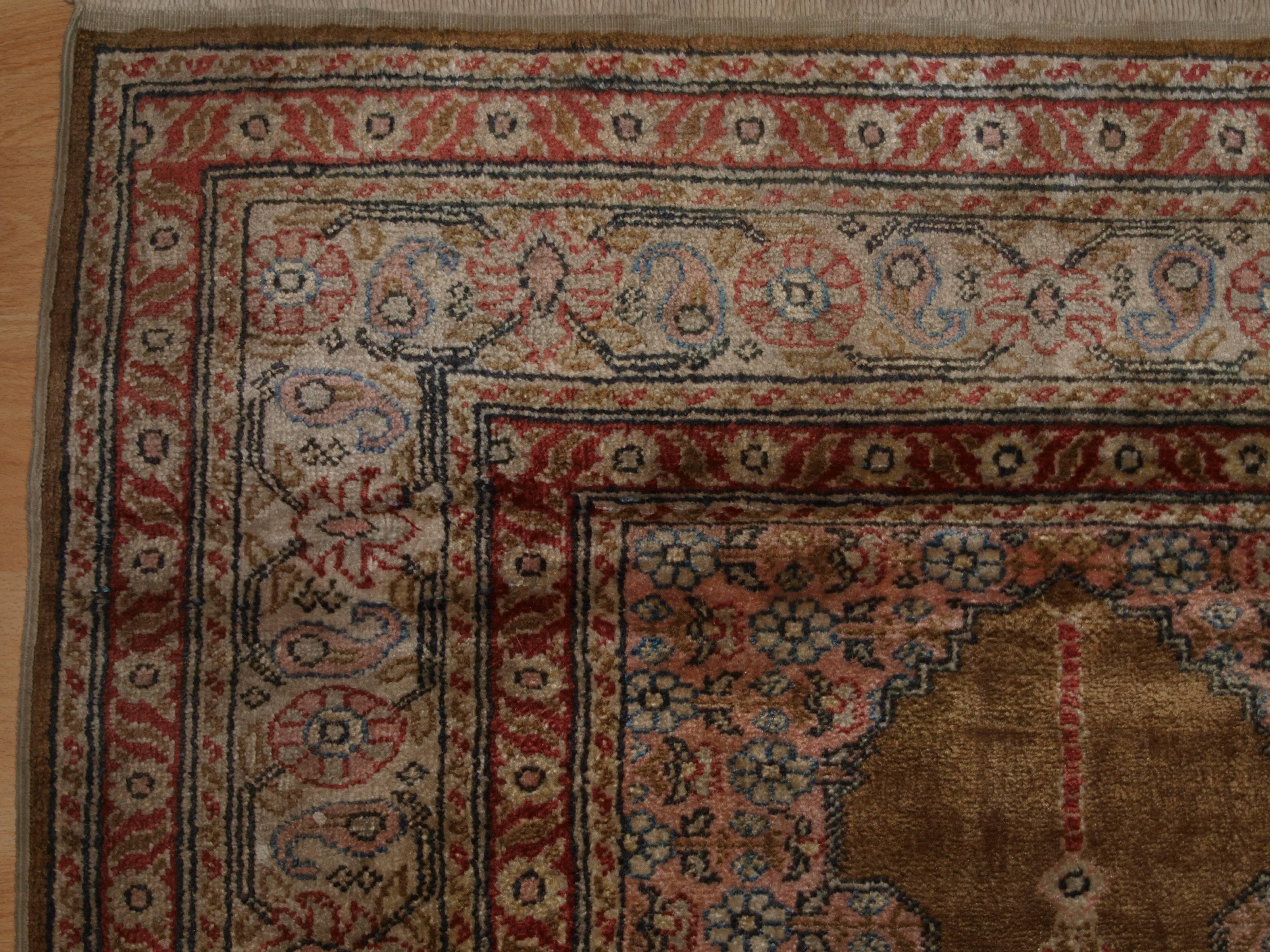 antique turkish prayer rug