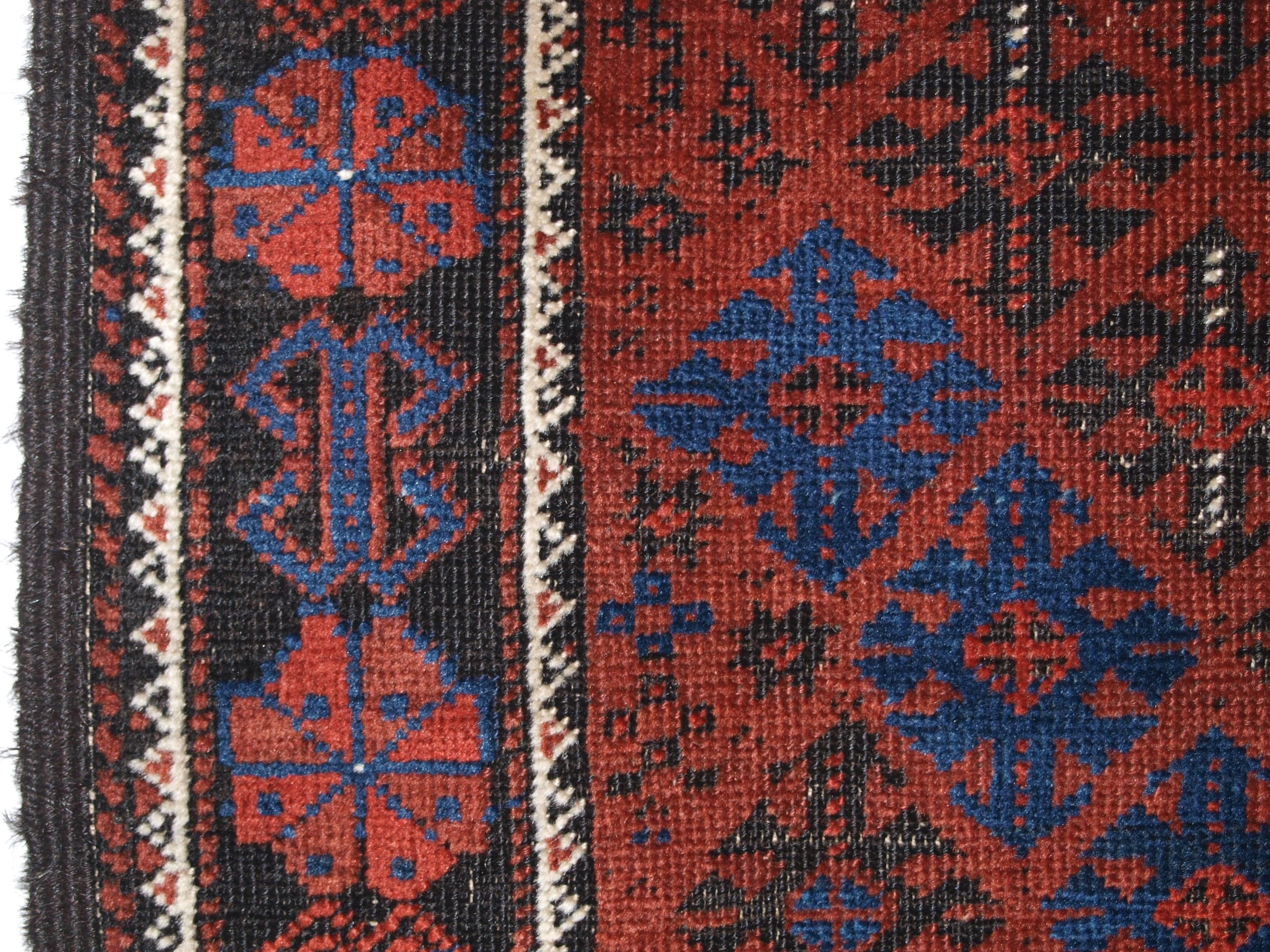 Antique Baluch Rug from Western Afghanistan, Probably Timuri Tribe, circa 1880 For Sale 2