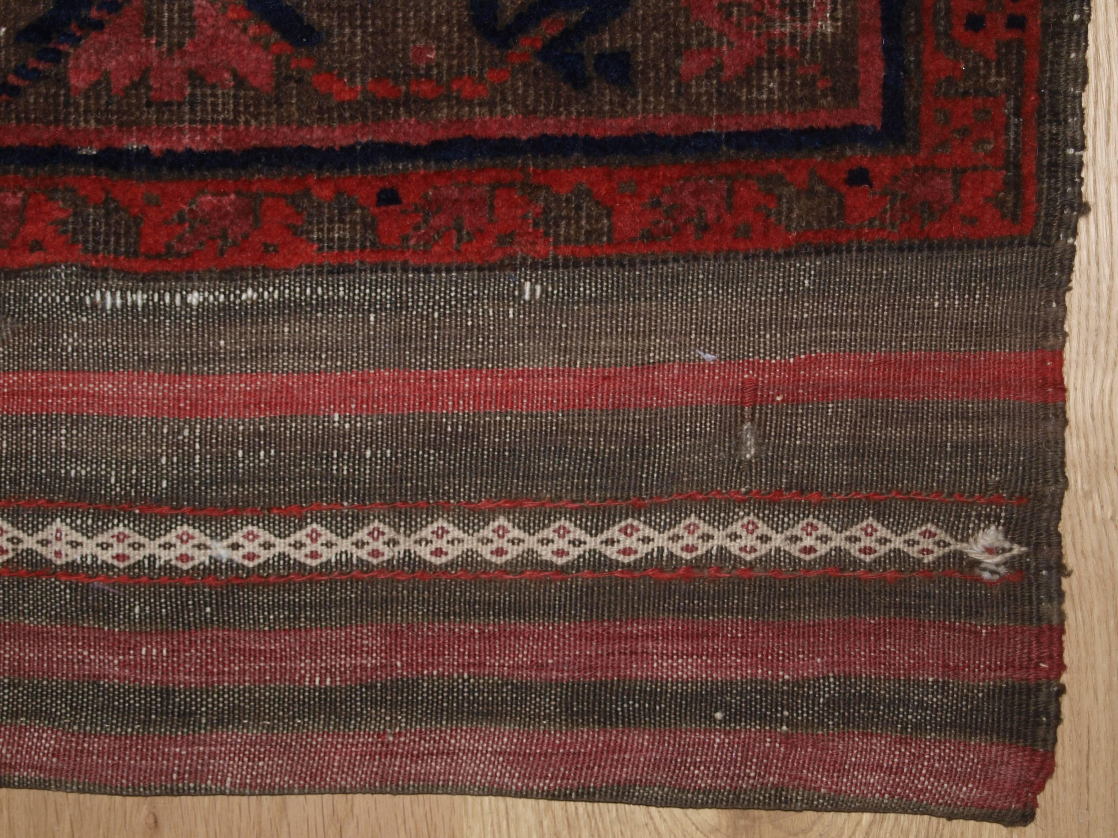 Antique Timuri Baluch Main Carpet with Classic Afghan Timuri Design, circa 1900 For Sale 3