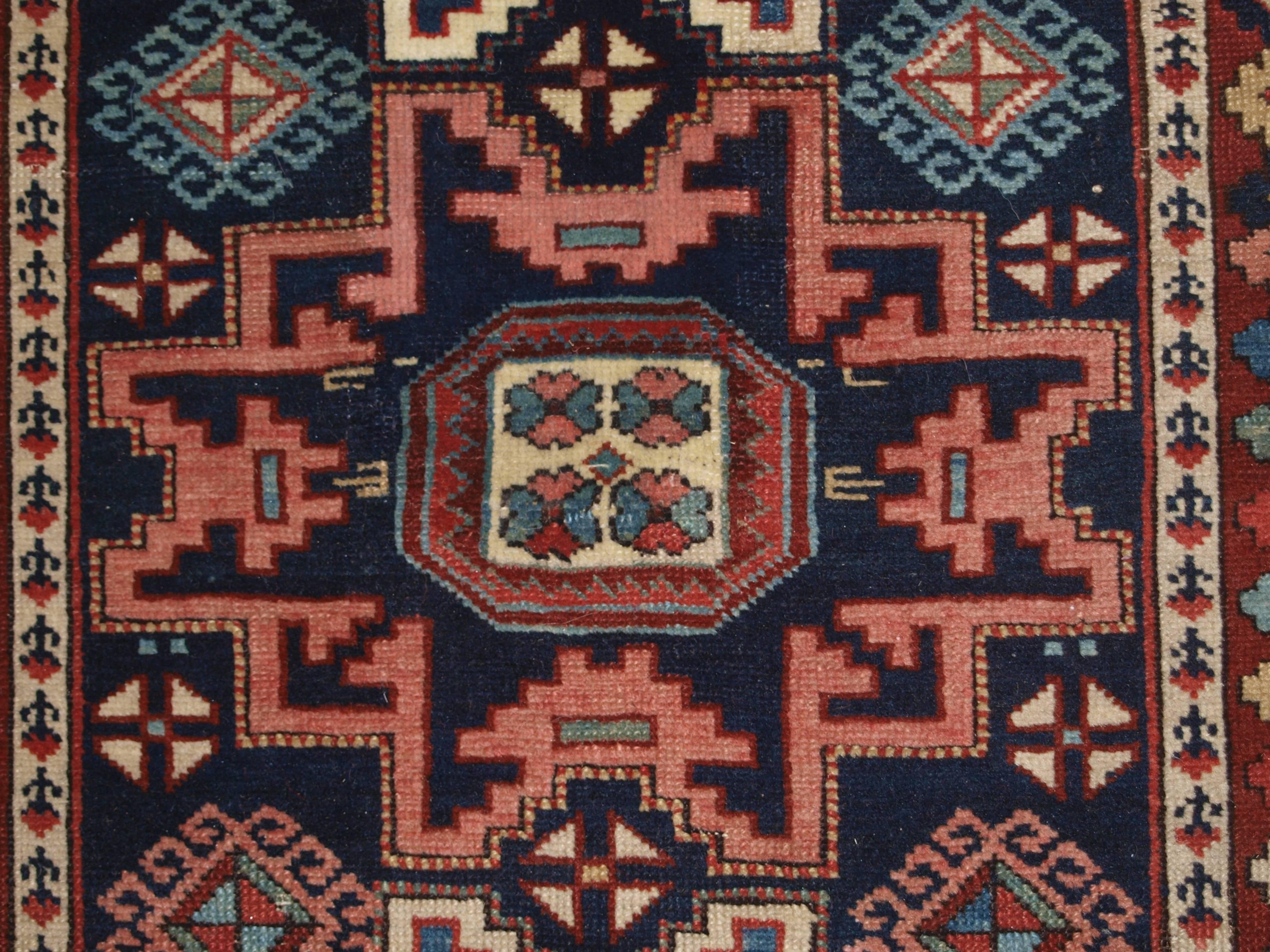 Antique Caucasian Shirvan Runner from the South Eastern Caucasus, circa 1880 For Sale 3