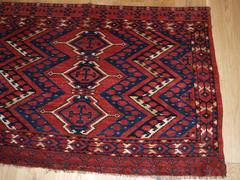 Antique Ersari Beshir Turkmen Chuval with the Ikat Design, circa 1880