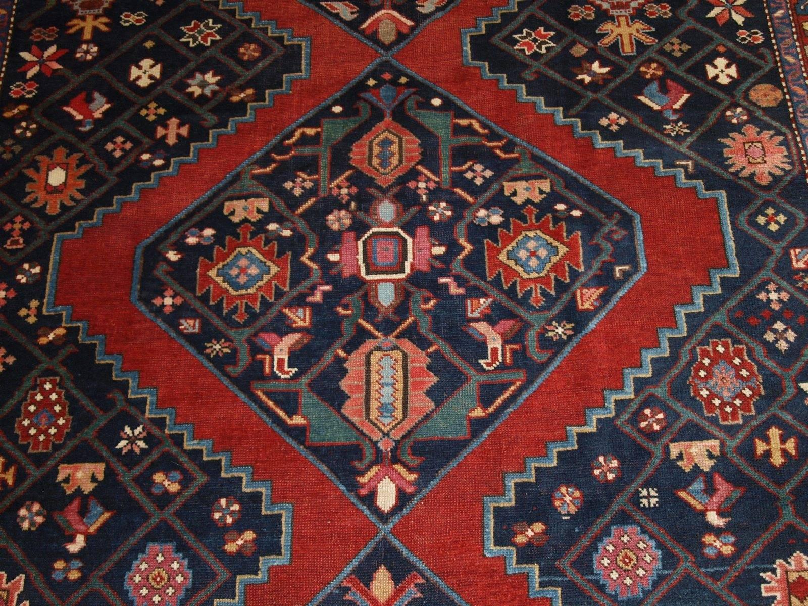 Antique South Caucasian Karabagh Kelleh or Long Rug of Large Size, circa 1900 For Sale 4