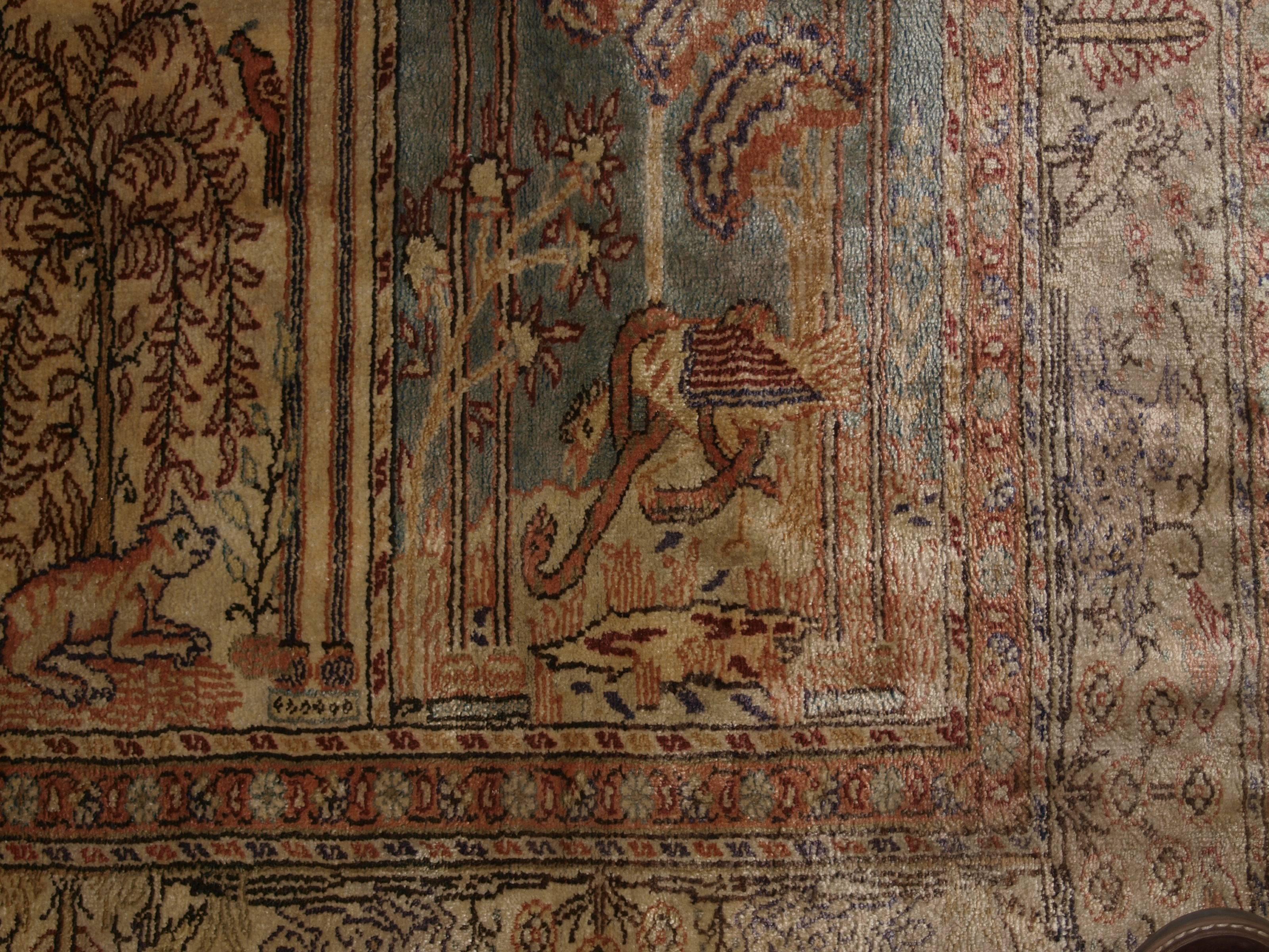 Antique Anatolian Kayseri 'Art Silk' Saf Prayer Rug For Sale 2