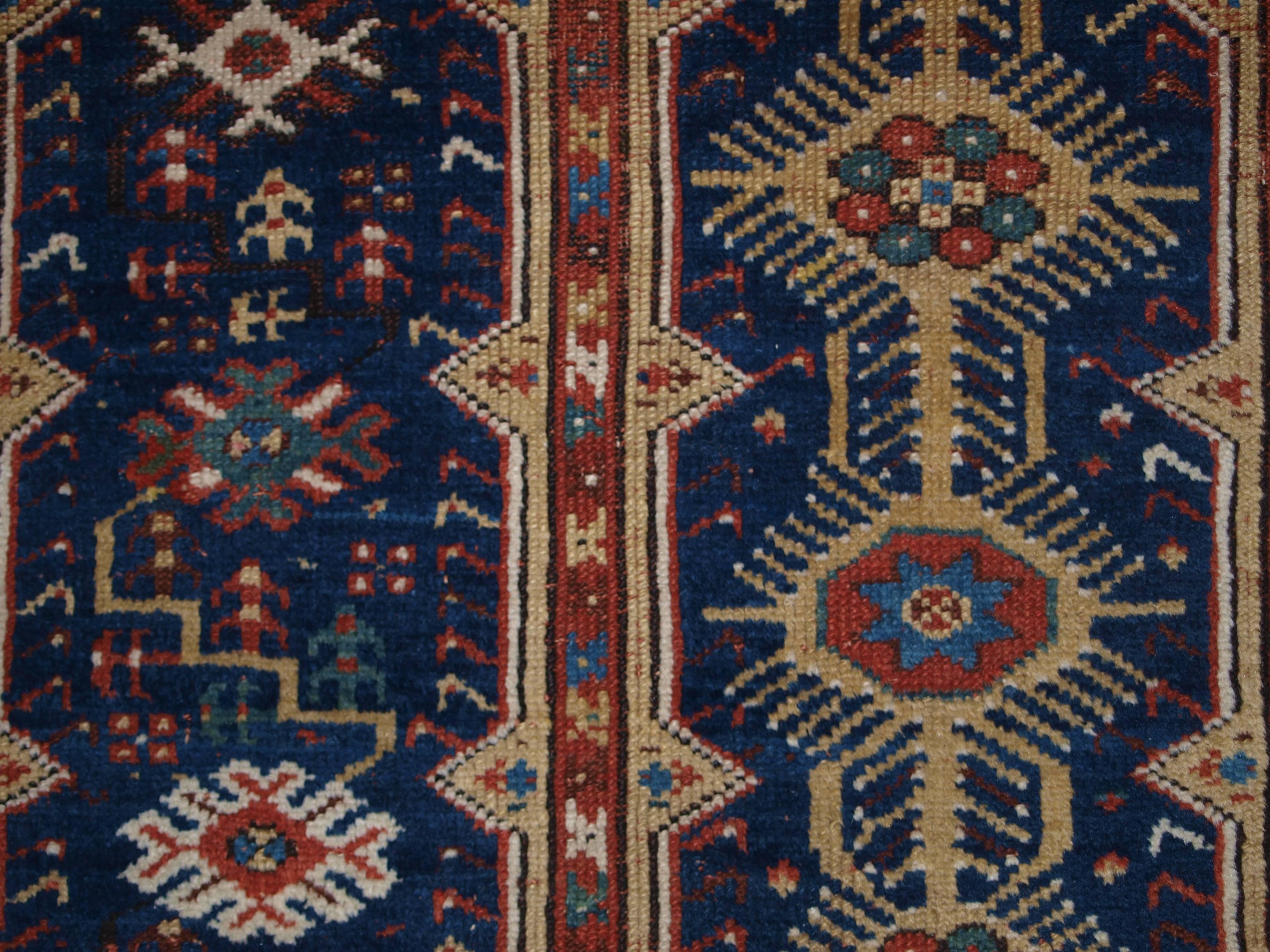 Antique Turkish Megri Prayer Rug with Yellow Field, Mid-19th Century For Sale 5