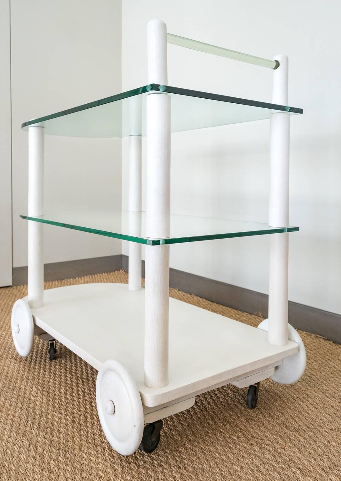 1940s Bar Cart by Gilbert Rohde for Henri Miller In Good Condition In Los Angeles, CA