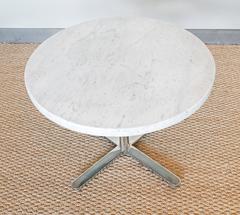 Round White Occasional Coffee Table by Helikon