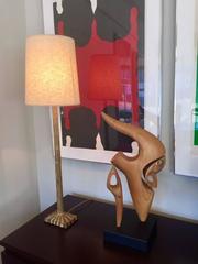 Brass Table Lamp with Shade