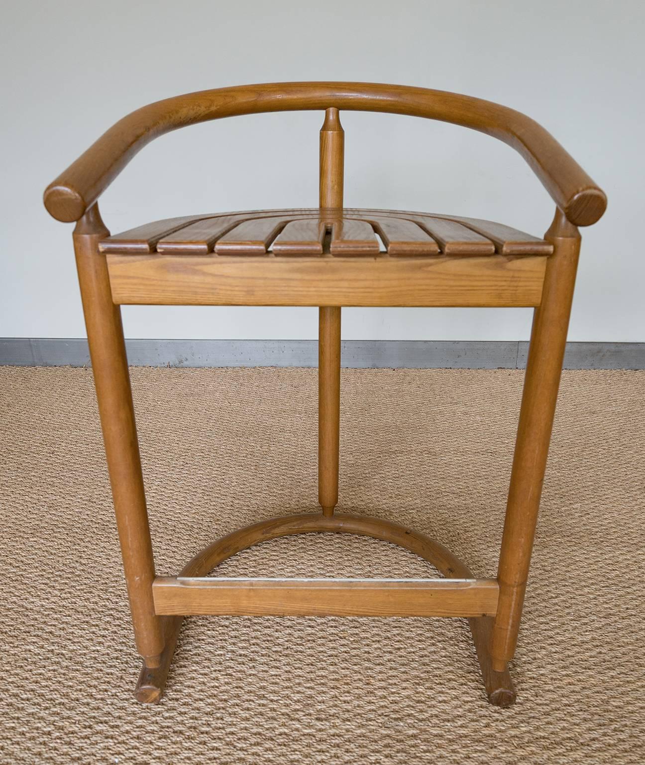 Unknown Oak Counter Stools For Sale