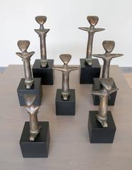 Bronze Blessing Statues from Ivory Coast