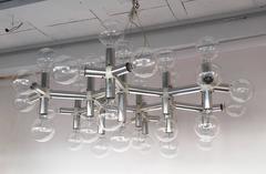 Chandelier by Robert Haussmann, Swisslamp International, 1970s