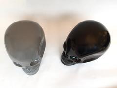 crâne de tabouret en céramique grise d'Antonio Cagianelli, contemporain