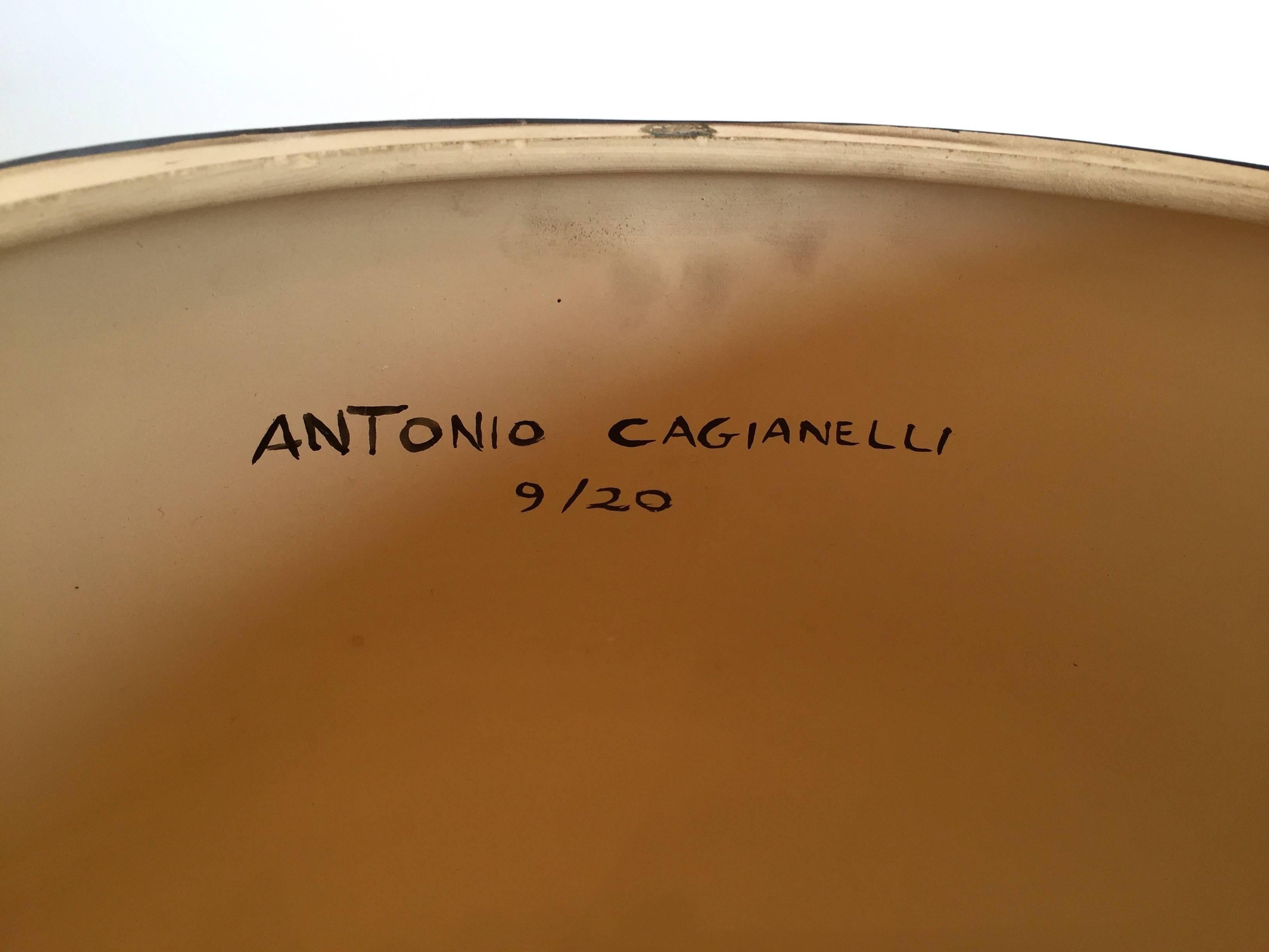 Hockerkopf aus grauer Keramik von Antonio Cagianelli, Zeitgenössisch im Angebot 2