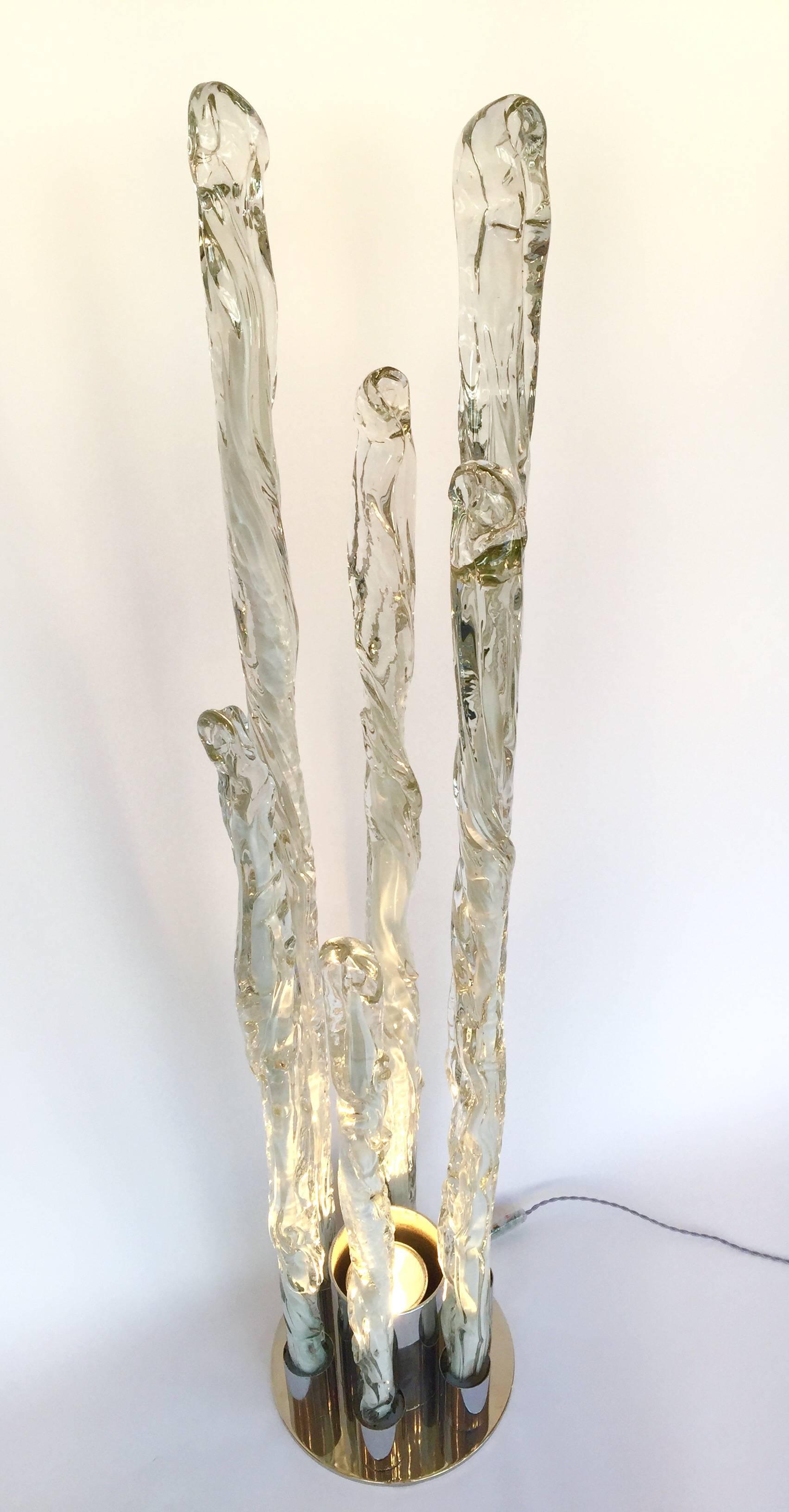 Space Age Floor Lamp Stalagmite by Mazzega Murano, Italy, 1970s