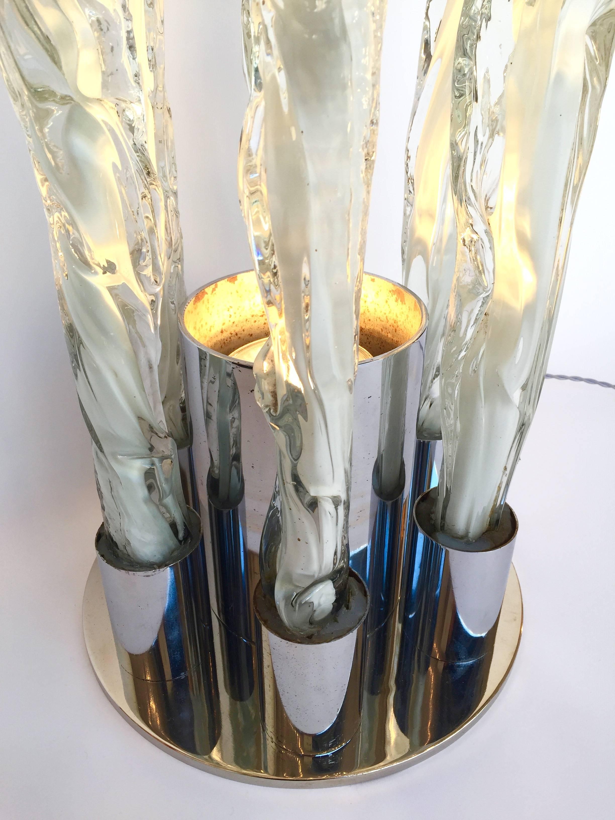 Floor Lamp Stalagmite by Mazzega Murano, Italy, 1970s 2