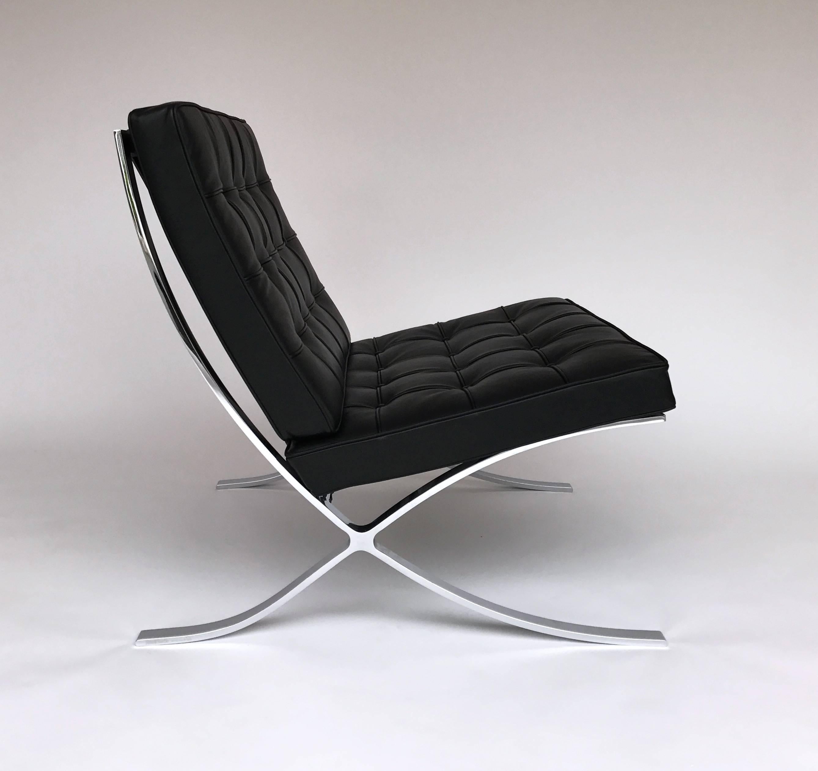 Mid-Century Modern Pair of Armchairs Barcelona Mies Van Der Rohe Knoll, Germany, 1929