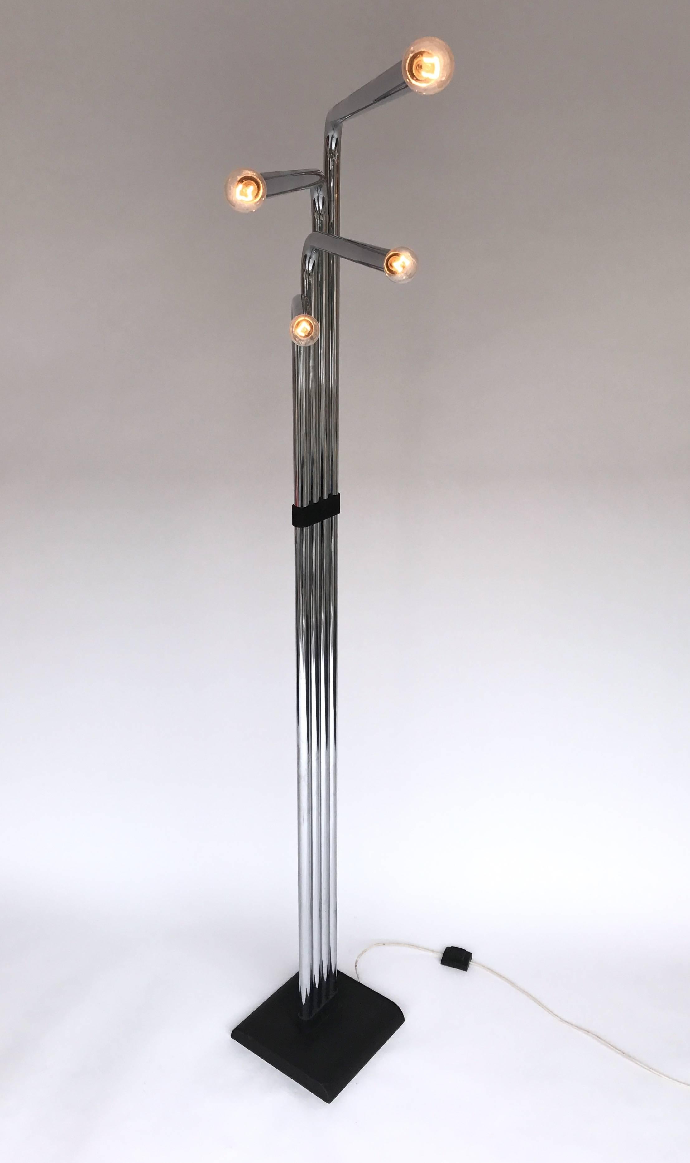 Space Age Floor Lamp by Reggiani, Italy, 1970s