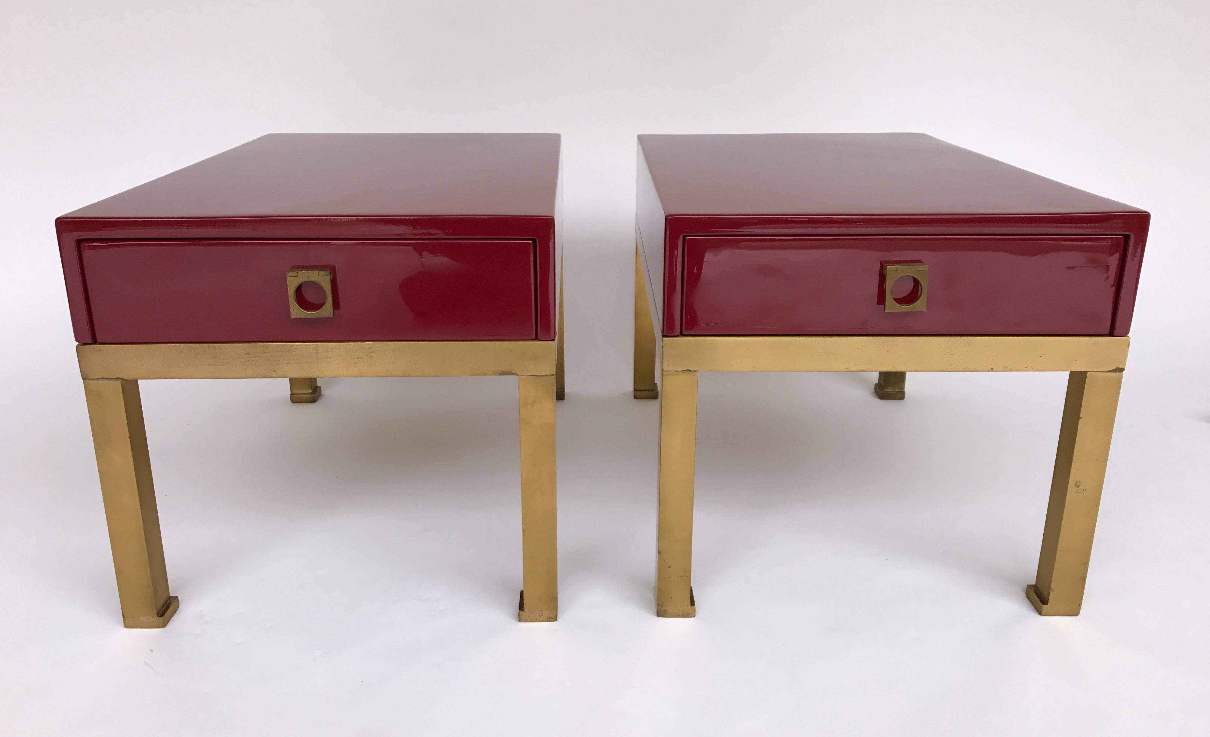 Pair of End Tables by Guy Lefevre, France, 1970s In Excellent Condition In SAINT-OUEN, FR