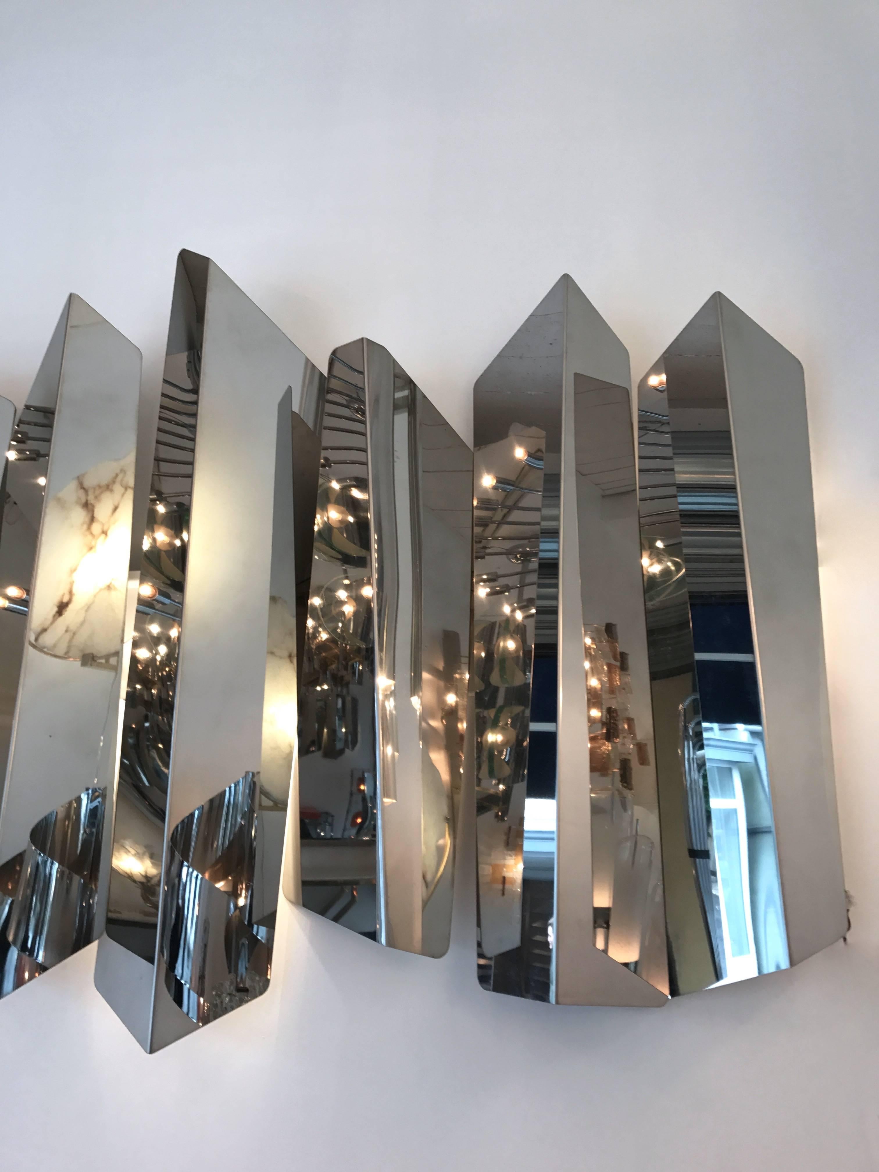 Sconce Pannel Sculpture by Mario Torregiani, Italy, 1990s In Excellent Condition In SAINT-OUEN, FR