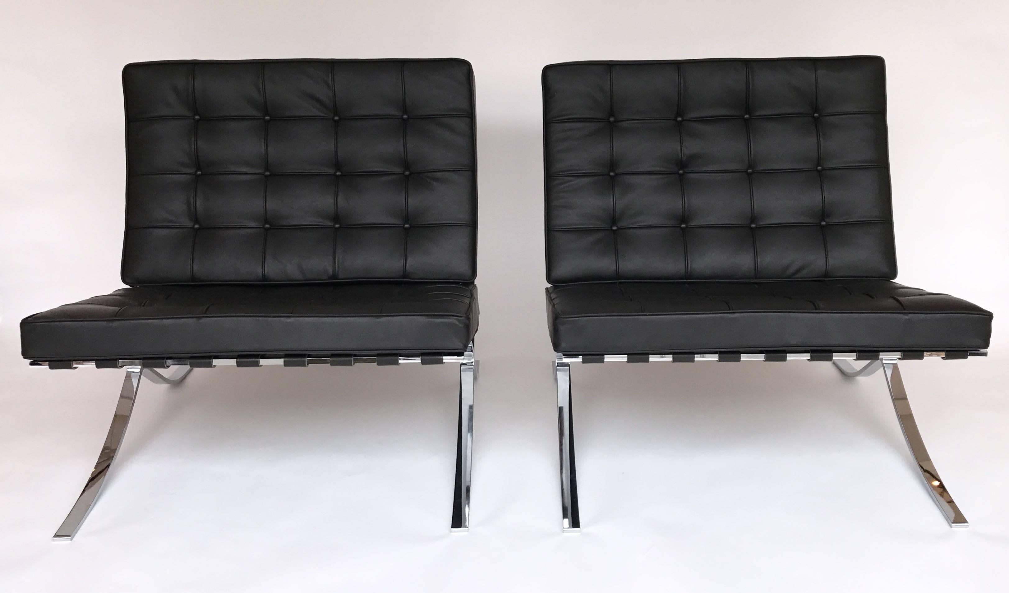 Armchairs Barcelona Mies Van Der Rohe Knoll, Germany, 1929 In Excellent Condition In SAINT-OUEN, FR