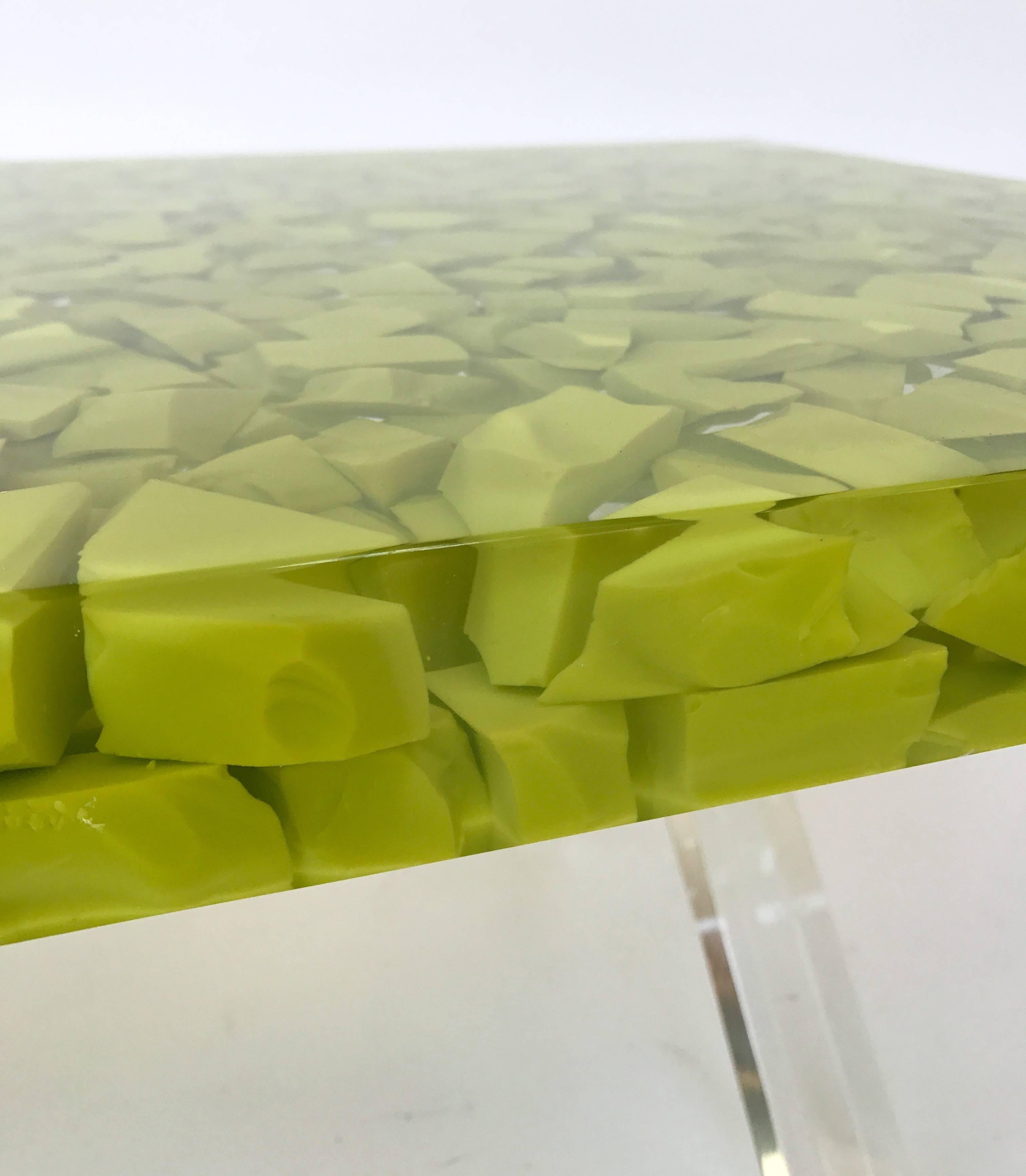 Coffee Table Inclusion Resin by Thomas Brant, France, Contemporary ‘2014’ 3