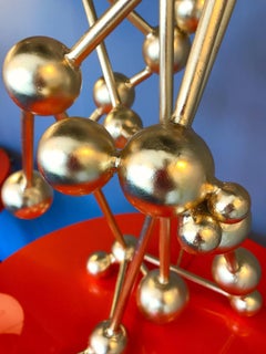 Contemporary Lamps Atomic Gold Leaf by Antonio Cagianelli, Italy