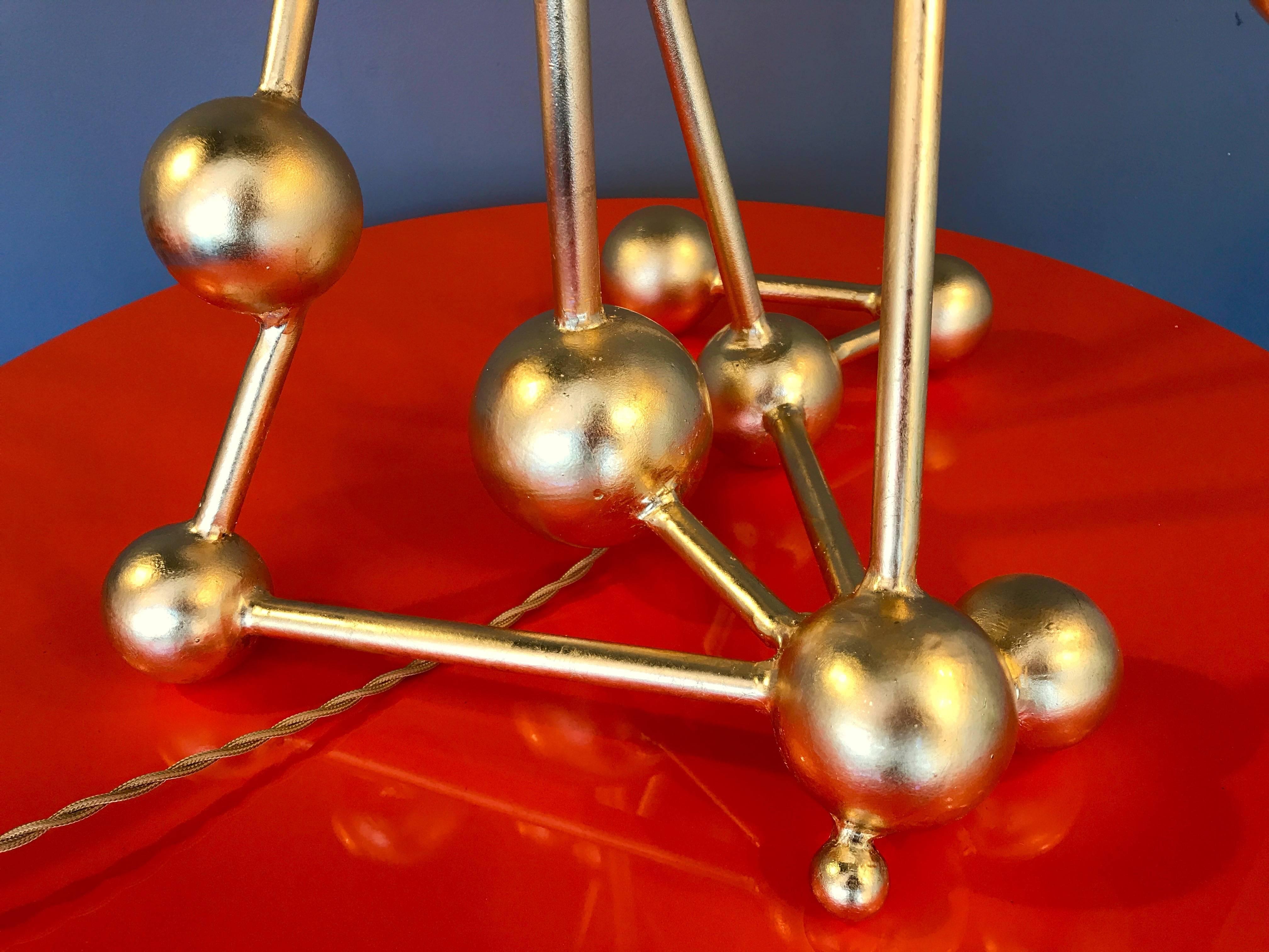 Zeitgenössische Lampen Atomic-Blattgold von Antonio Cagianelli, Italien im Zustand „Neu“ im Angebot in SAINT-OUEN, FR