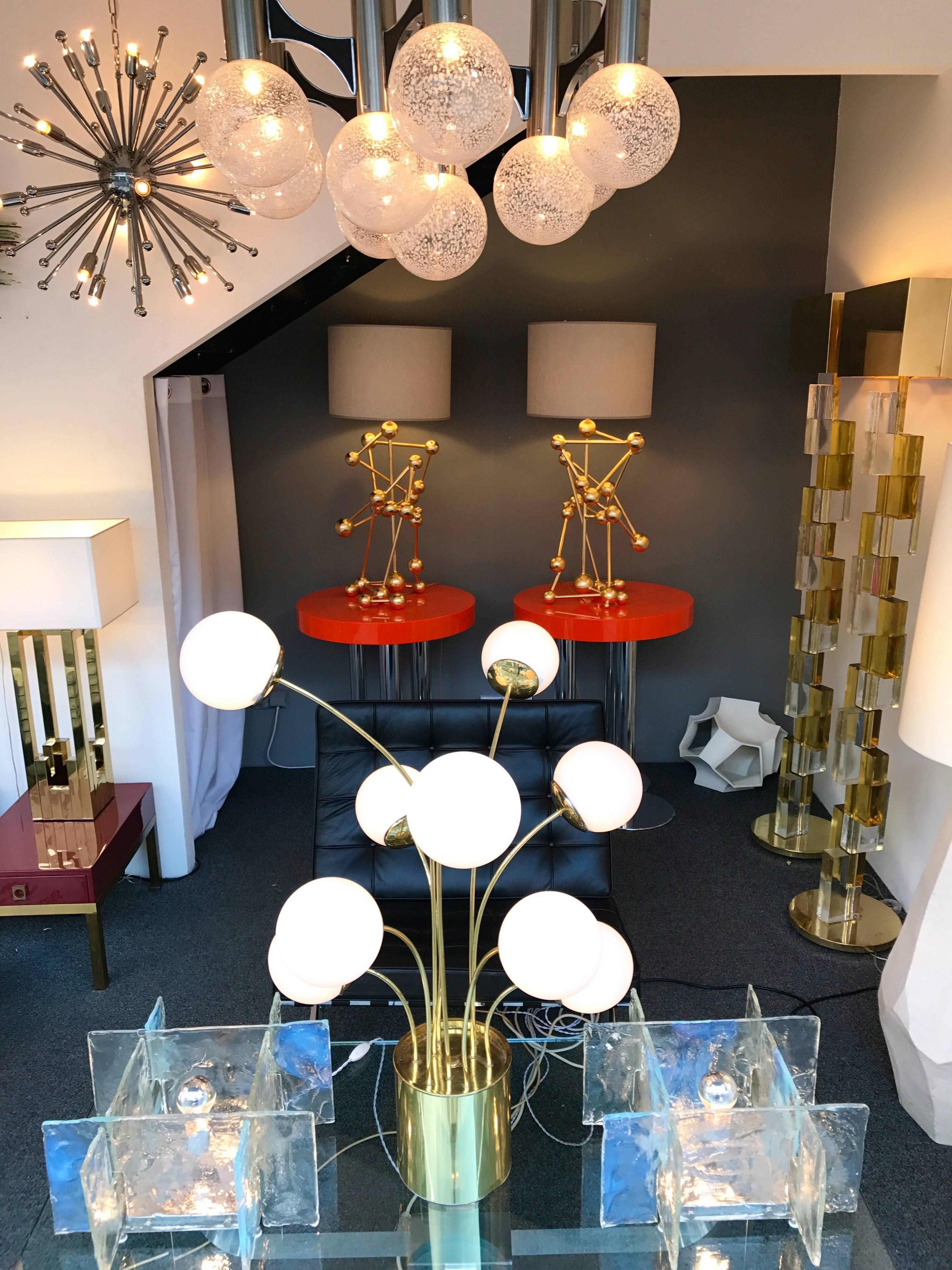 Contemporary Lamps Atomic Gold Leaf by Antonio Cagianelli, Italy For Sale 3