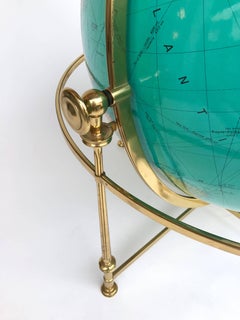 Floor World Globe Map, Germany, 1960s