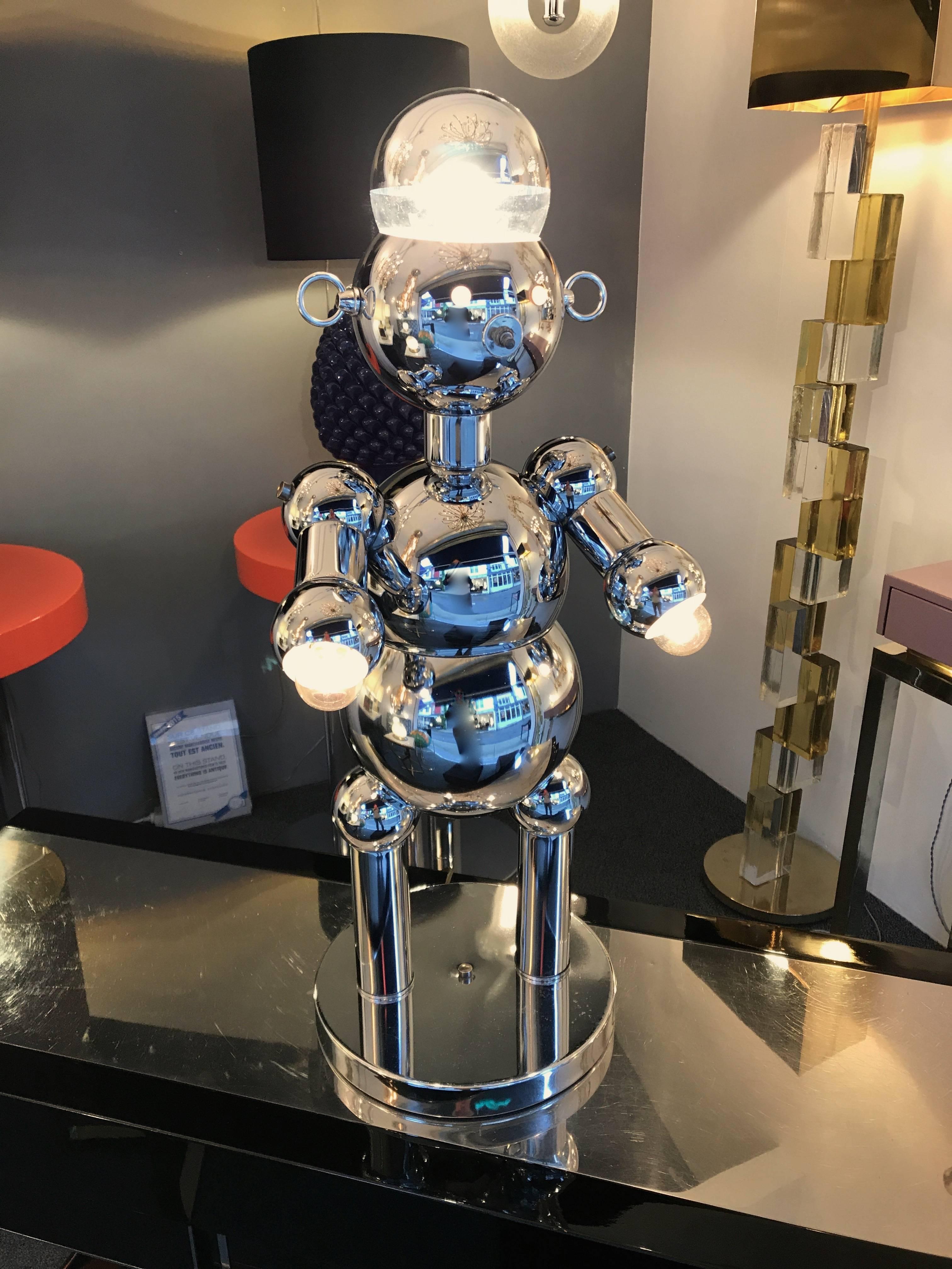 Robot Lamp by Torino Lamp, USA, 1970s In Excellent Condition In SAINT-OUEN, FR