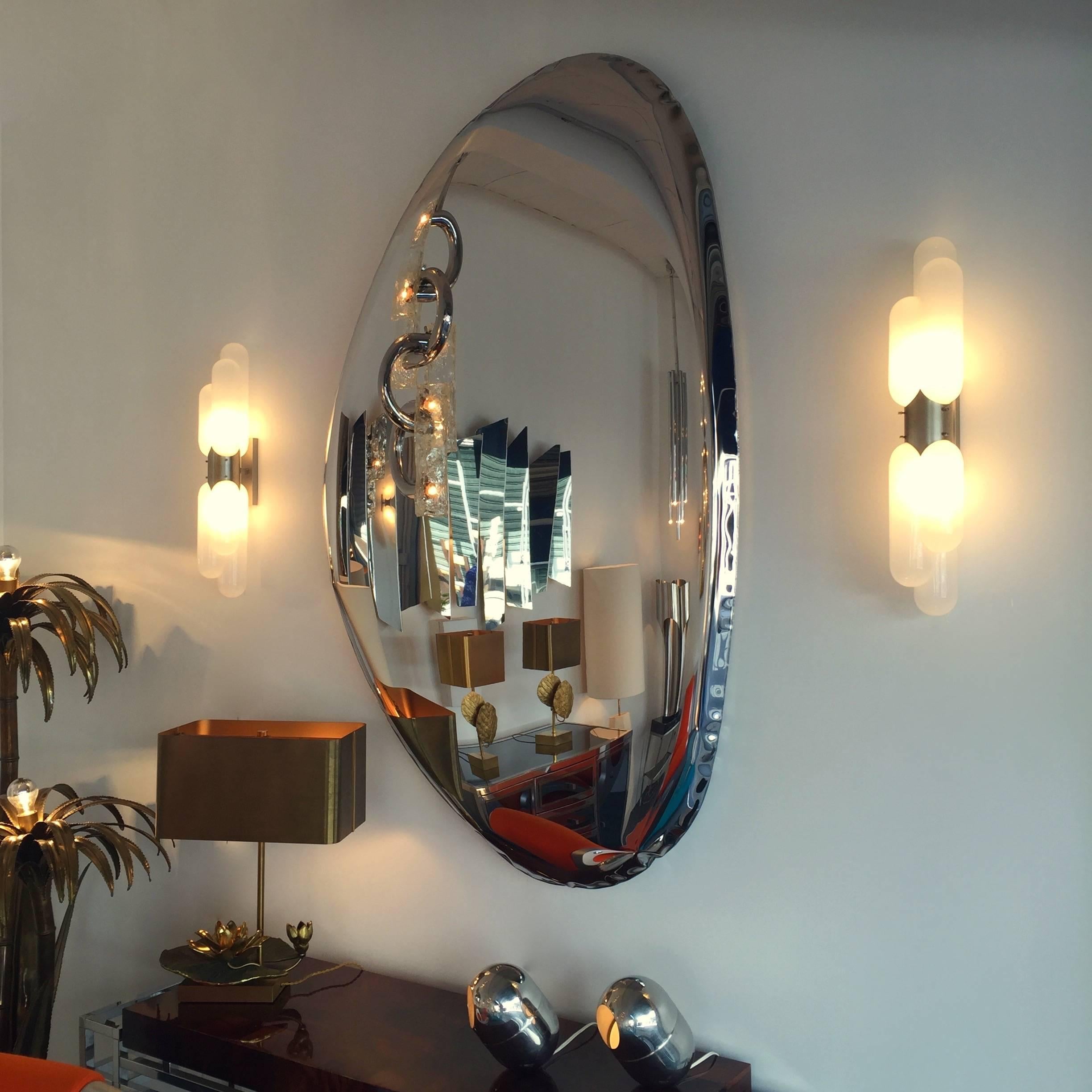 Pair of Sconces by Carlo Nason for Mazzega Murano, Italy, 1970s In Excellent Condition In SAINT-OUEN, FR
