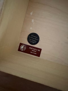 Consola de madera cúbica esmaltada de Lars Göran Nilsson para Glas & Trä. Suecia, década de 1960