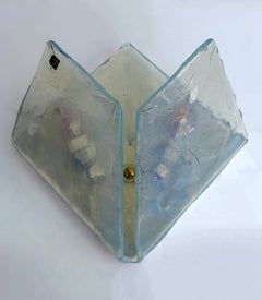 Sconce Butterfly Opal Murano Glass by ITRE, Italy, 1970s