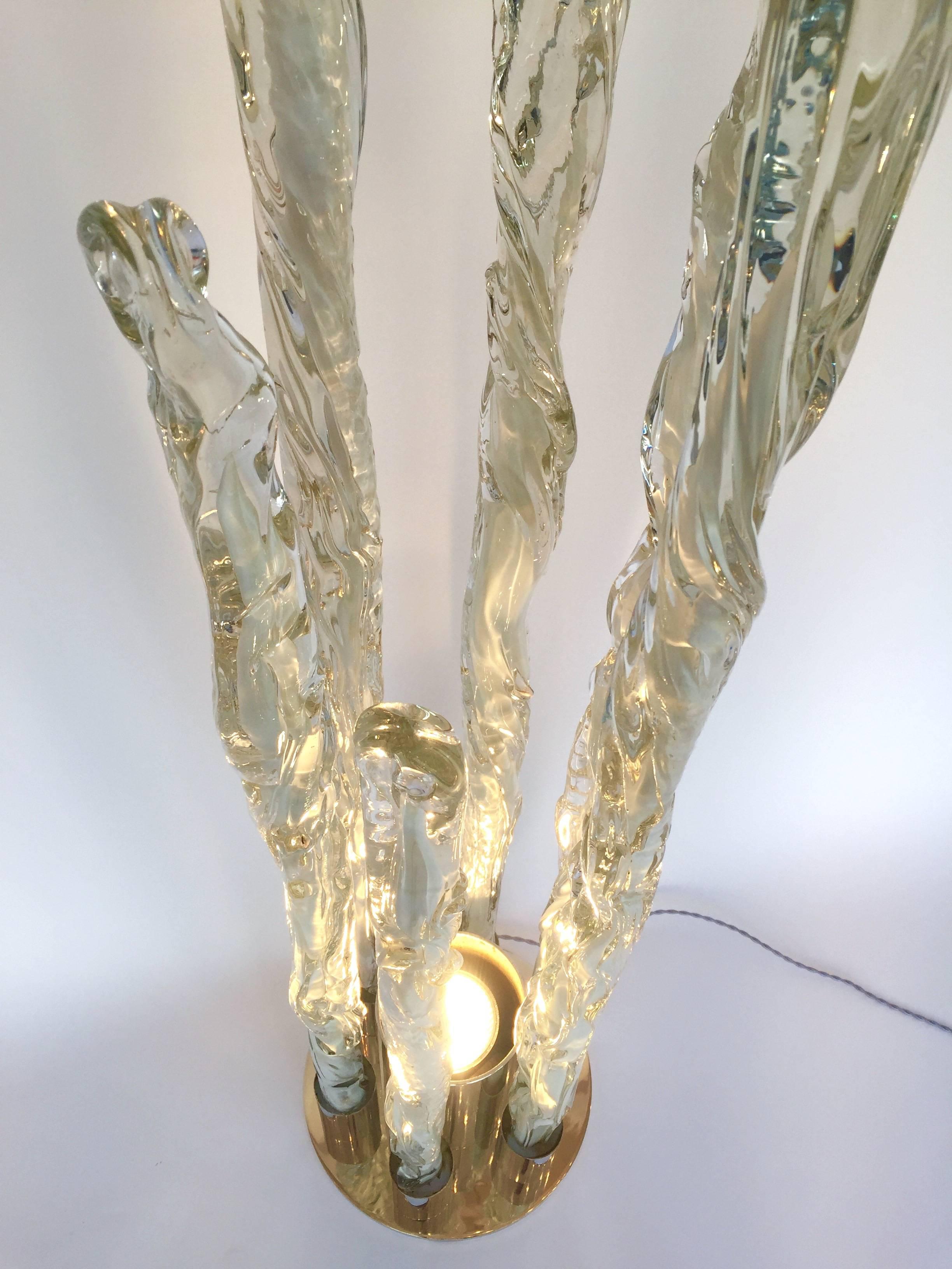 Floor Lamp Stalagmite by Mazzega Murano, Italy, 1970s 3