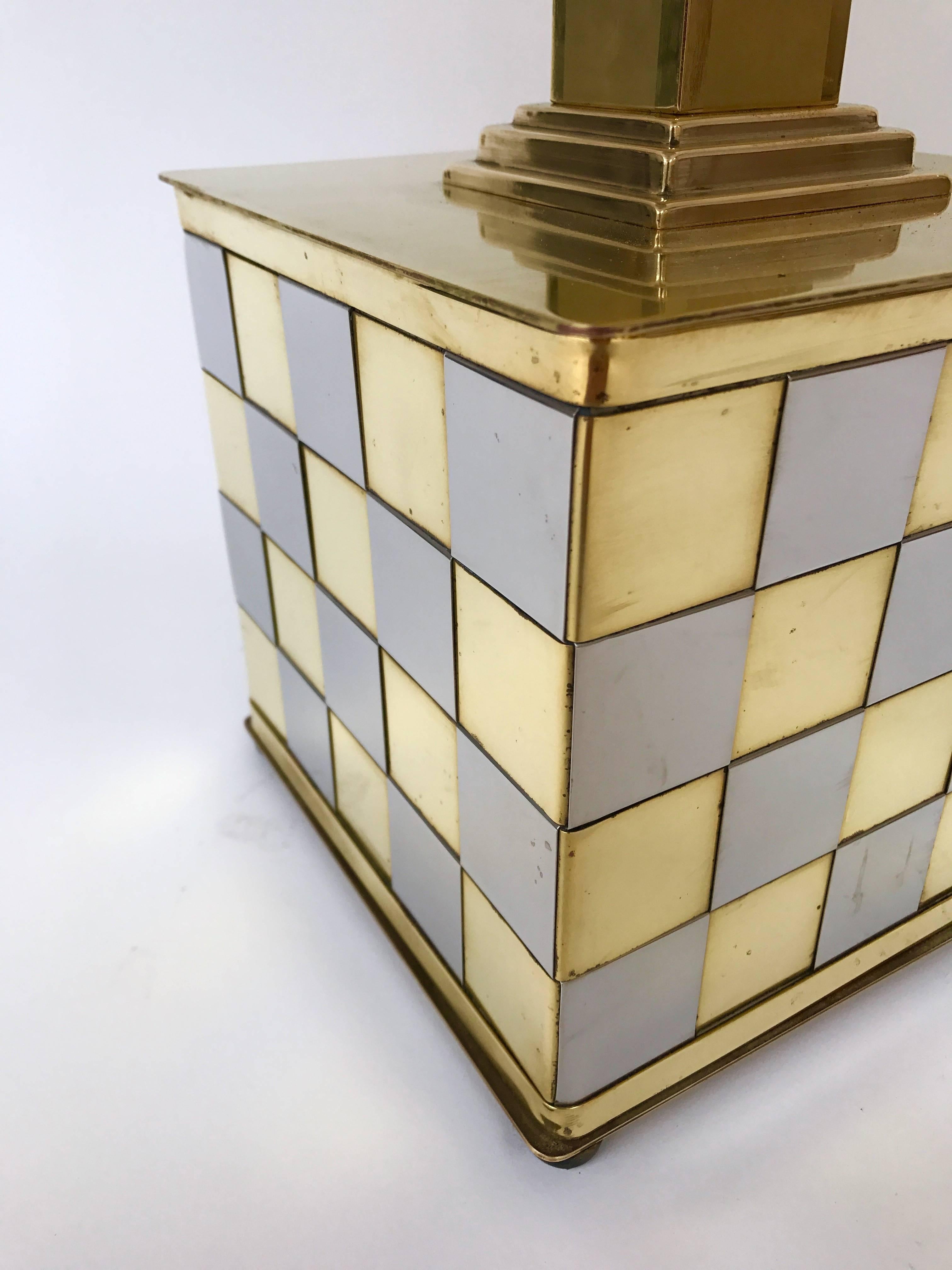 Pair of Brass and Chrome Lamps by Spadafora, Italy, 1970s at 1stDibs ...